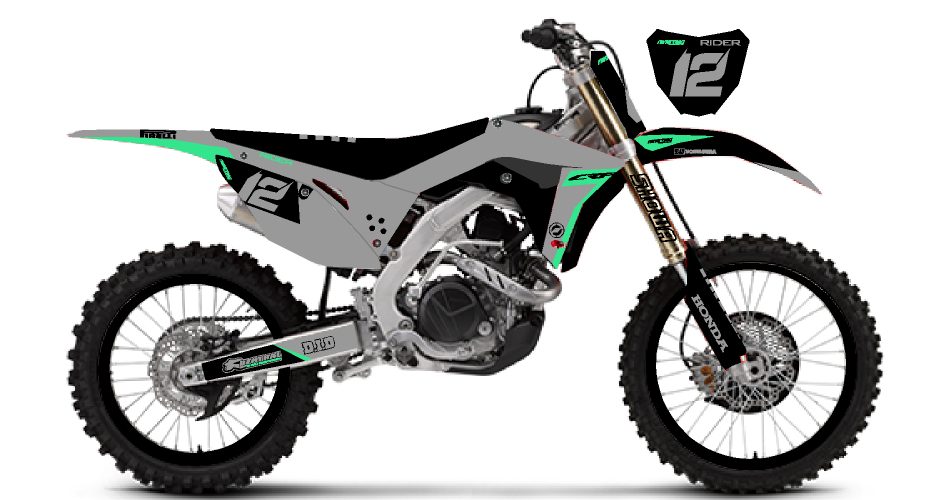 honda crf grey black